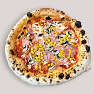 Prosciutto cotto funghi e mais